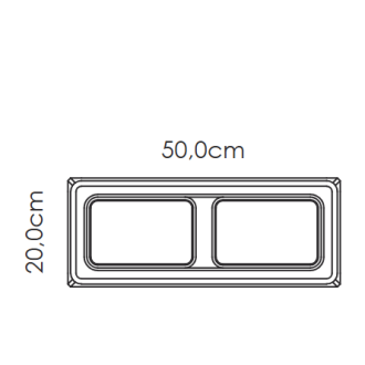 Pustak Ogrodzeniowy kolor Inverno cieniowany szaro-biały 20x20x50 DROGBRUK
