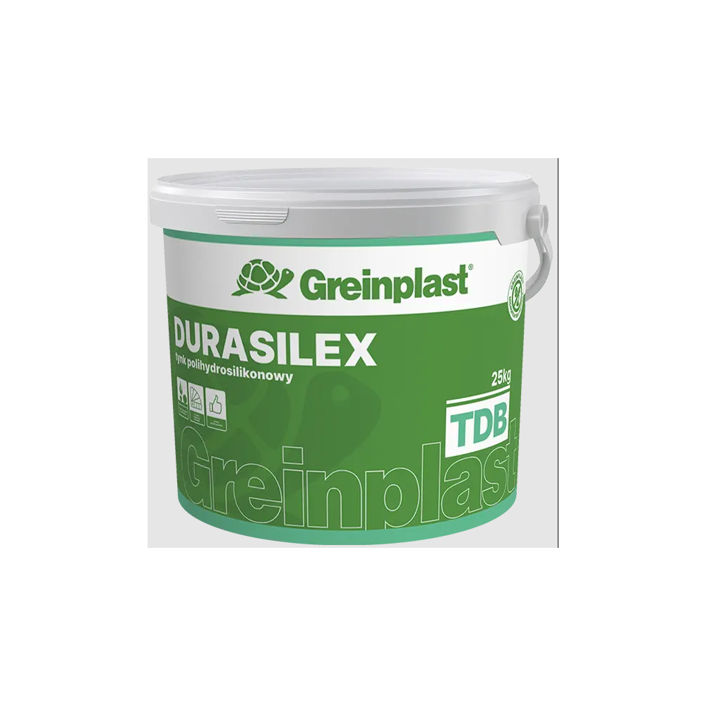 Tynk Polihydrosilikonowy TDB Durasilex Baranek biały 25kg  firmy Greinplast.