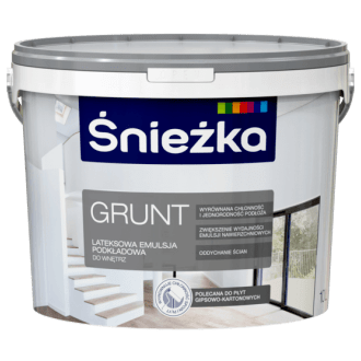 Śnieżka Grunt 5L - Lateksowa emulsja podkładowa do wnętrz