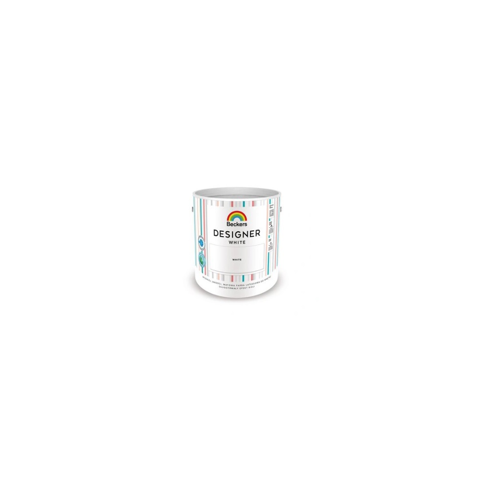 Farba Lateksowa Beckers Designer White 2,5L Biała PPG