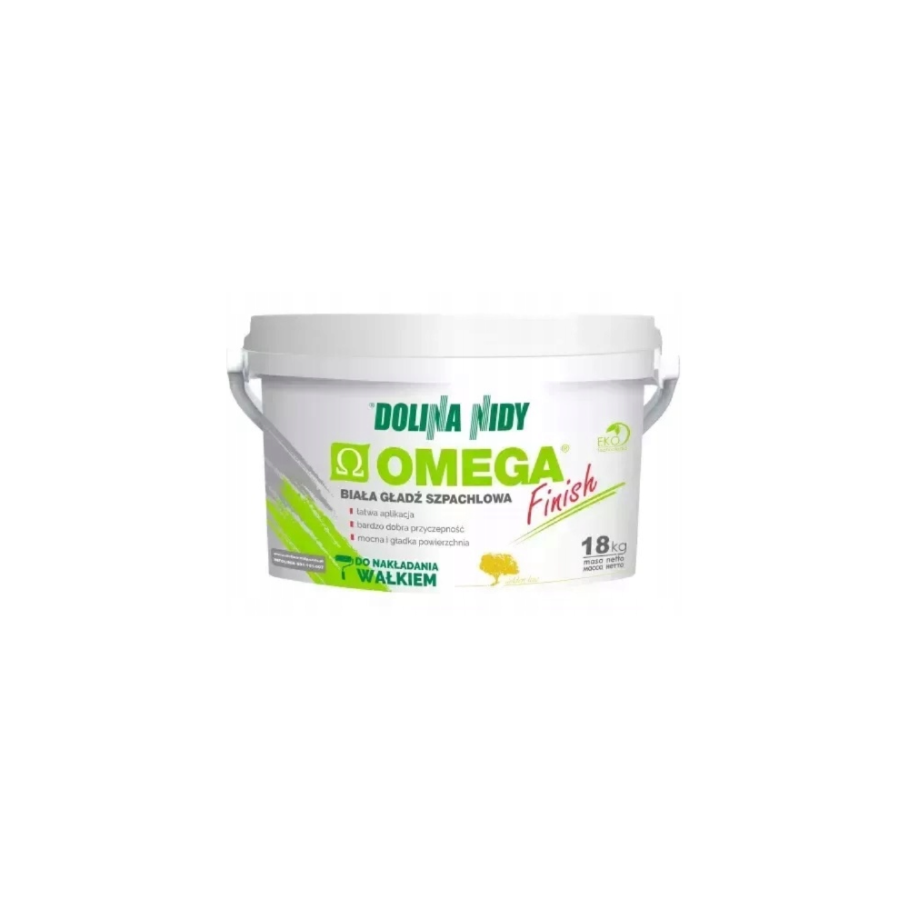 Biała Gładź Szpachlowa OMEGA FINISH 18kg Dolina Nidy