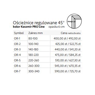 Drzwi wewnętrzne ramiakowe przylgowe Kaszmir PRO Line PRIMO BLACK 03 WC firmy KR CENTER