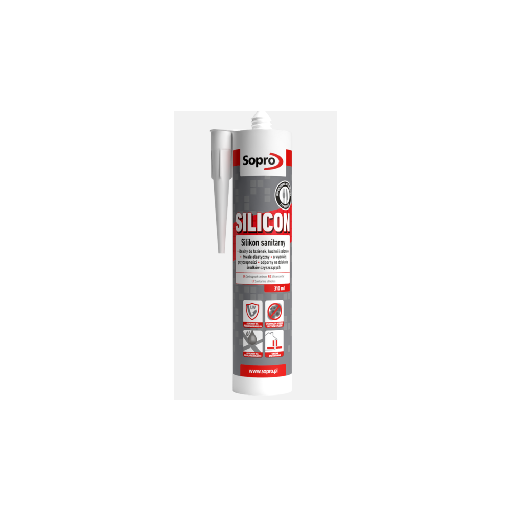 Silicon - Silikon sanitarny 310ml firmy Sopro