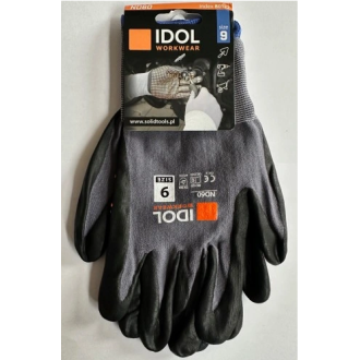 Rękawice robocze SOLID IDOL ND60 micro pianka nitrylowa z kropeczkami