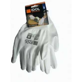 Rękawice robocze  poliester + lateks SOLID IDOL  PW30