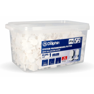 System poziomowania płytek-  Klips 1mm Blue Dolphin 400szt