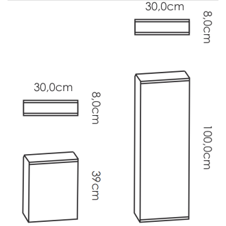 Palisada Impari kolor Argento szara 8x30x100 DROGBRUK