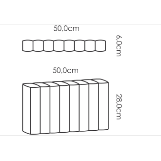 Obrzeże Palisadowe kolor Grafit 6x50x28 DROGBRUK